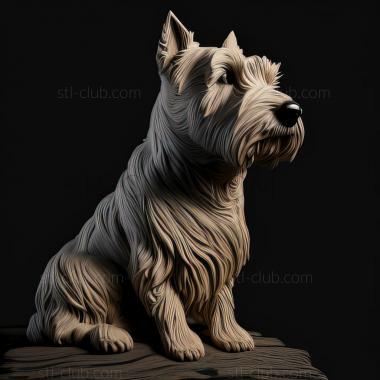 3D model st Silichem Terrier dog (STL)